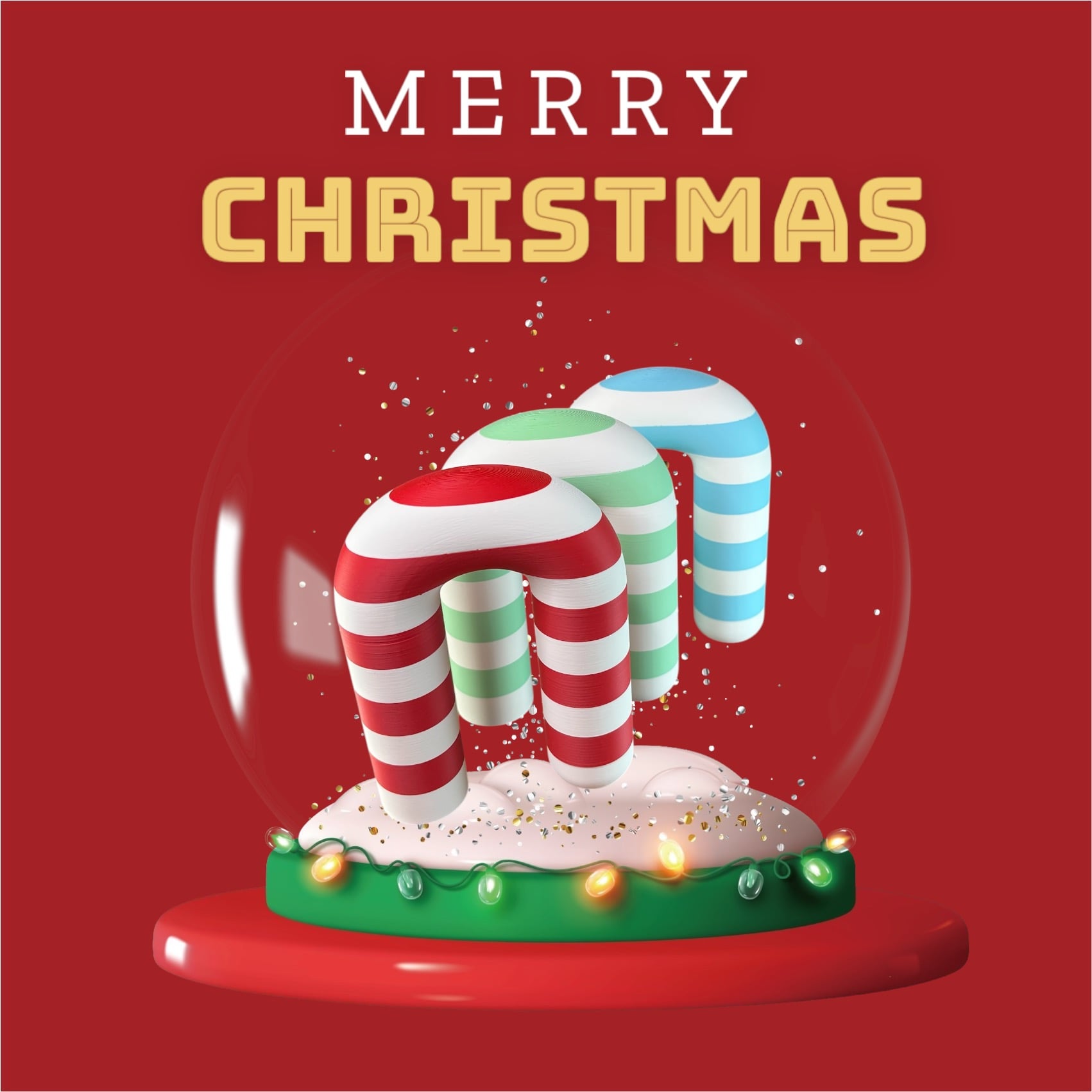 Collapsing Candy Cane 3d model