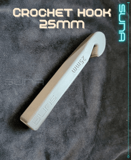 Crochet Hook - 25mm 3d model