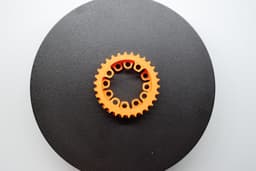 Bike crank gear keychain 3d model
