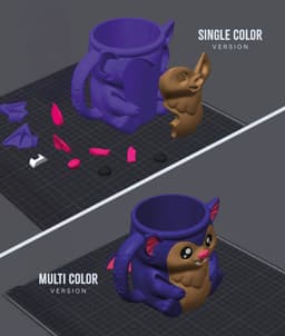 Bramble , the Bat Ice Pint Holder 3d model