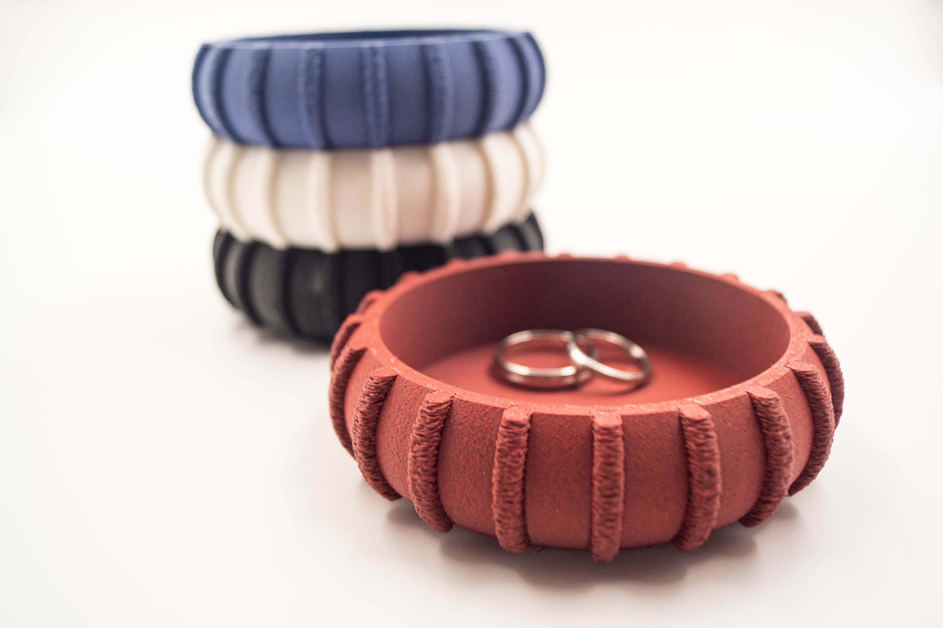 Stackable Fuzzy Pattern Catch All Tray - Design #1 3d model