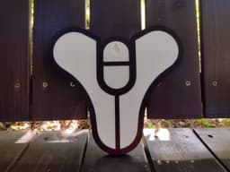 Destiny 2 Logo Sign Hanging Wall Art 3d model