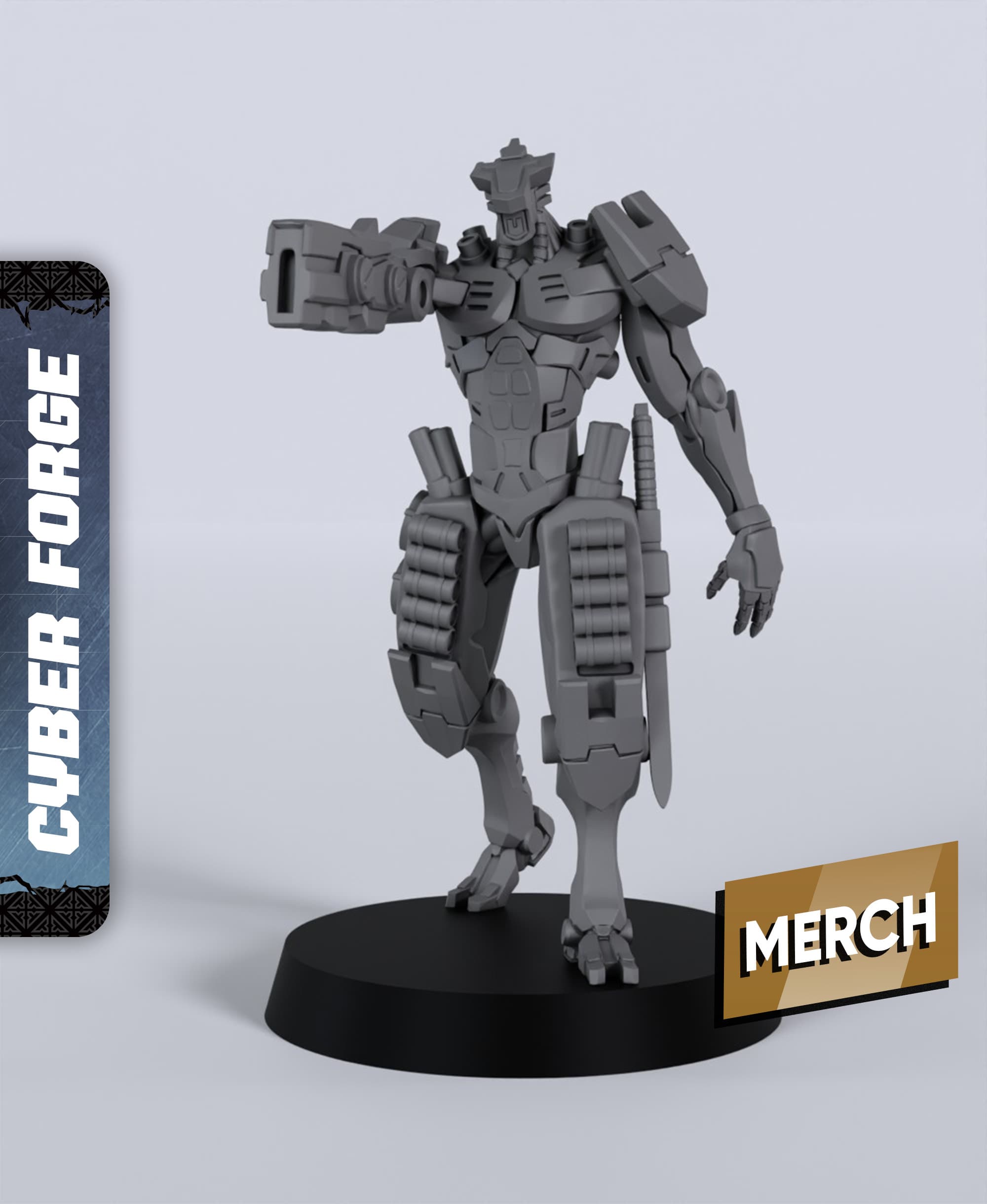 Batta - With Free Cyberpunk - Sci-Fi Gift Ideas for RPG and Wargamers 3d model