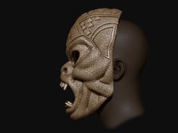 M'baku Mask 3d model