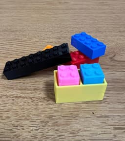 Limitless Click Bricks- Mix and match building bricks that CLICK!! 3d model