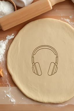 Headphone Cookie Cutter, Biscuit Cutter 3d model