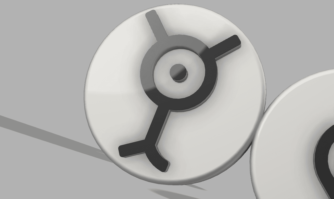 POKEMON UNOWN NON-MMU FRIDGE MAGNET “Y” 3d model