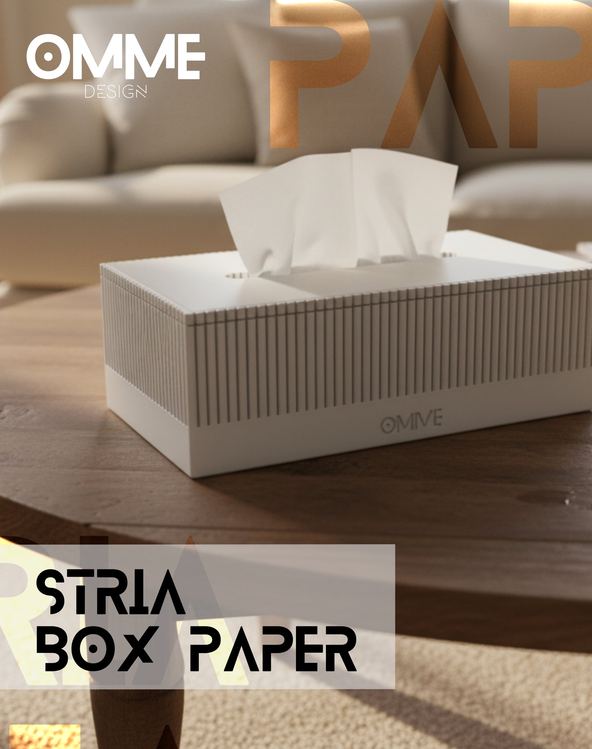 stria box paper 3d model