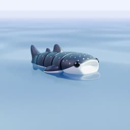 Baby Whale Shark (Articulated) 3d model