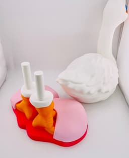 Slippers & Shower Cap Goose Gear for Porch Goose 3d model