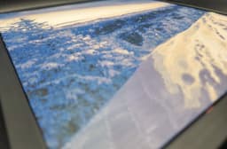 3D Printed Painting - Snowy Mountains 3d model