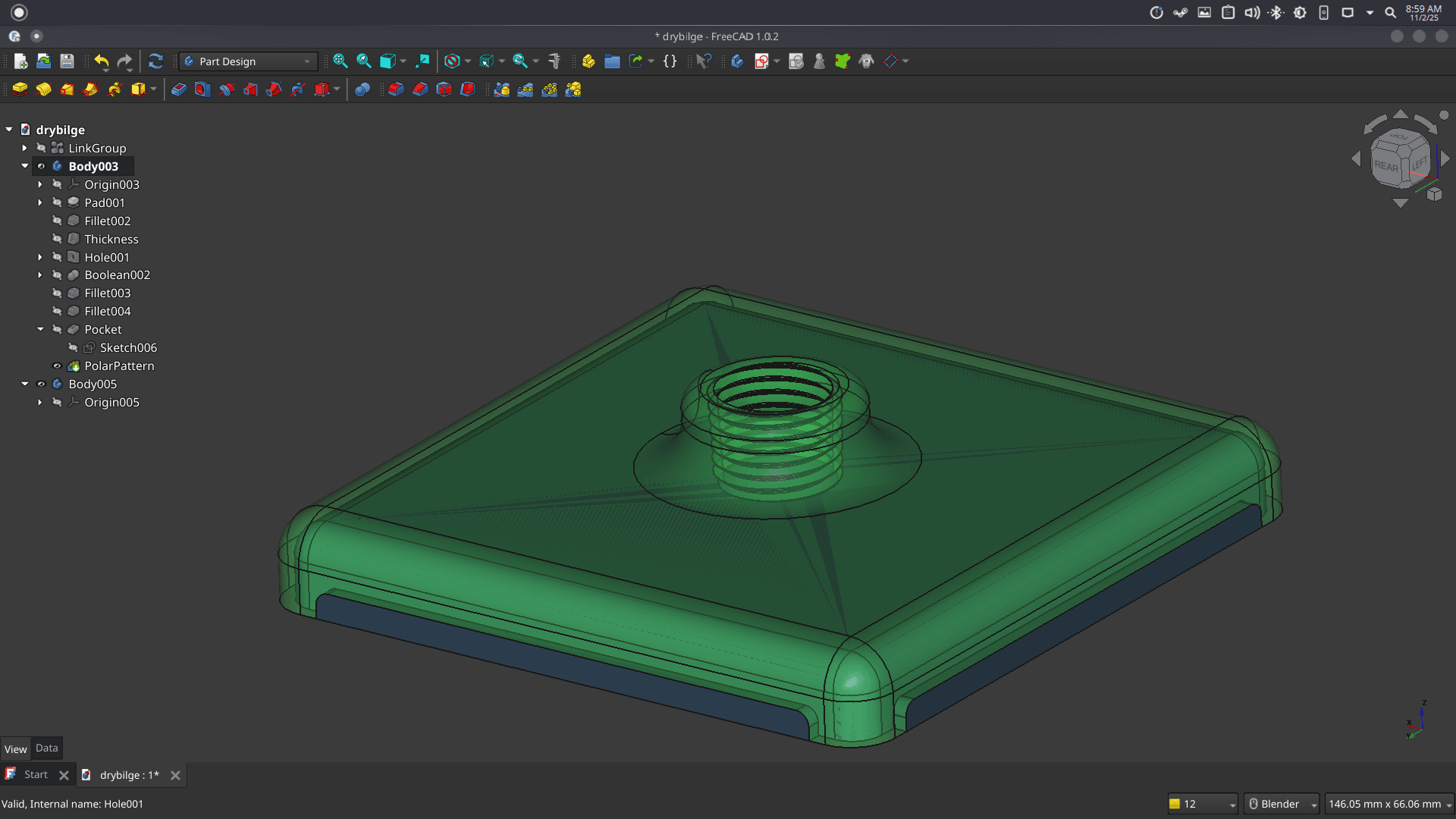 Dry Bilge suction head 3d model