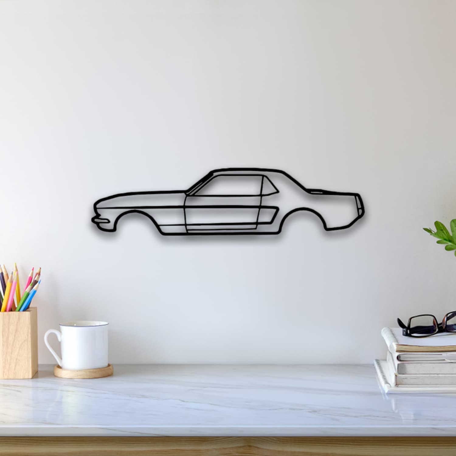 Ford Mustang 1964 Wall Art 3d model