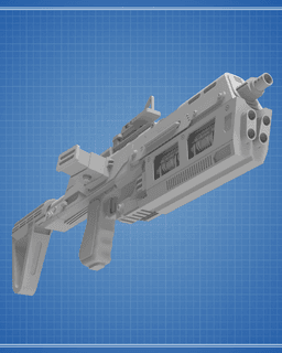 W-48 Blaster - Star Wars 3d model
