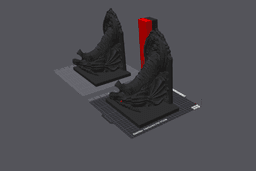 Dracosin dragon head shelf.3mf 3d model