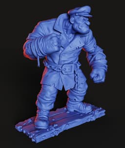 Brute Sailor STL | Figurine 3D Print | HighDetail 3d model