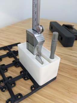 Gridfinity Caliper Holder, Preciva 150mm 3d model