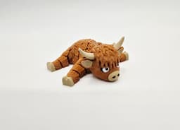 FLEXI HIGHLAND COW 3d model