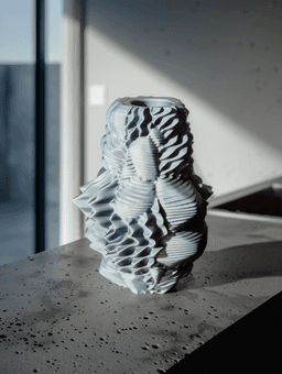 Cacophany Vase - Textured Chaos Vase 3d model