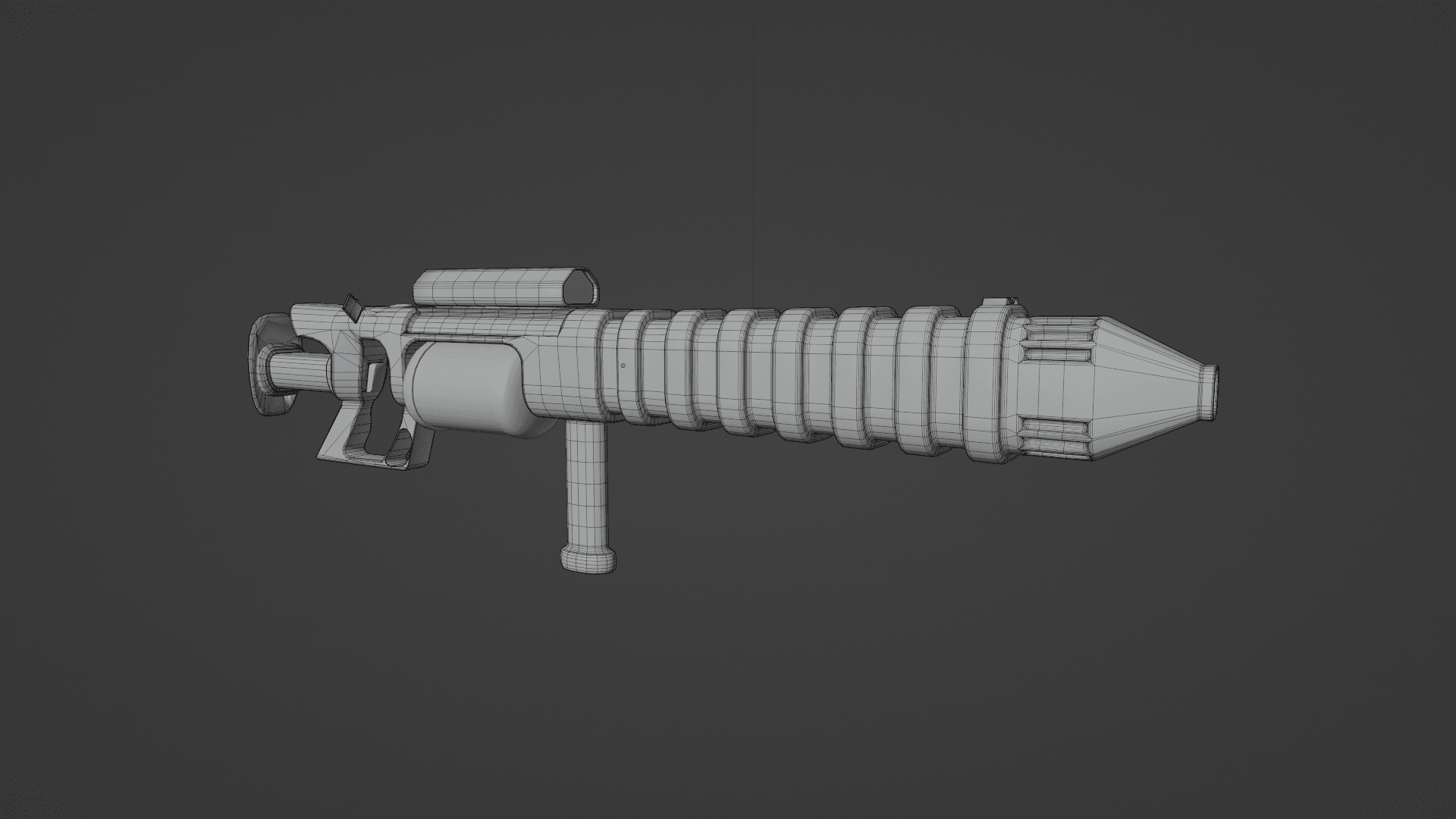 Pulse laser repeater 3d model