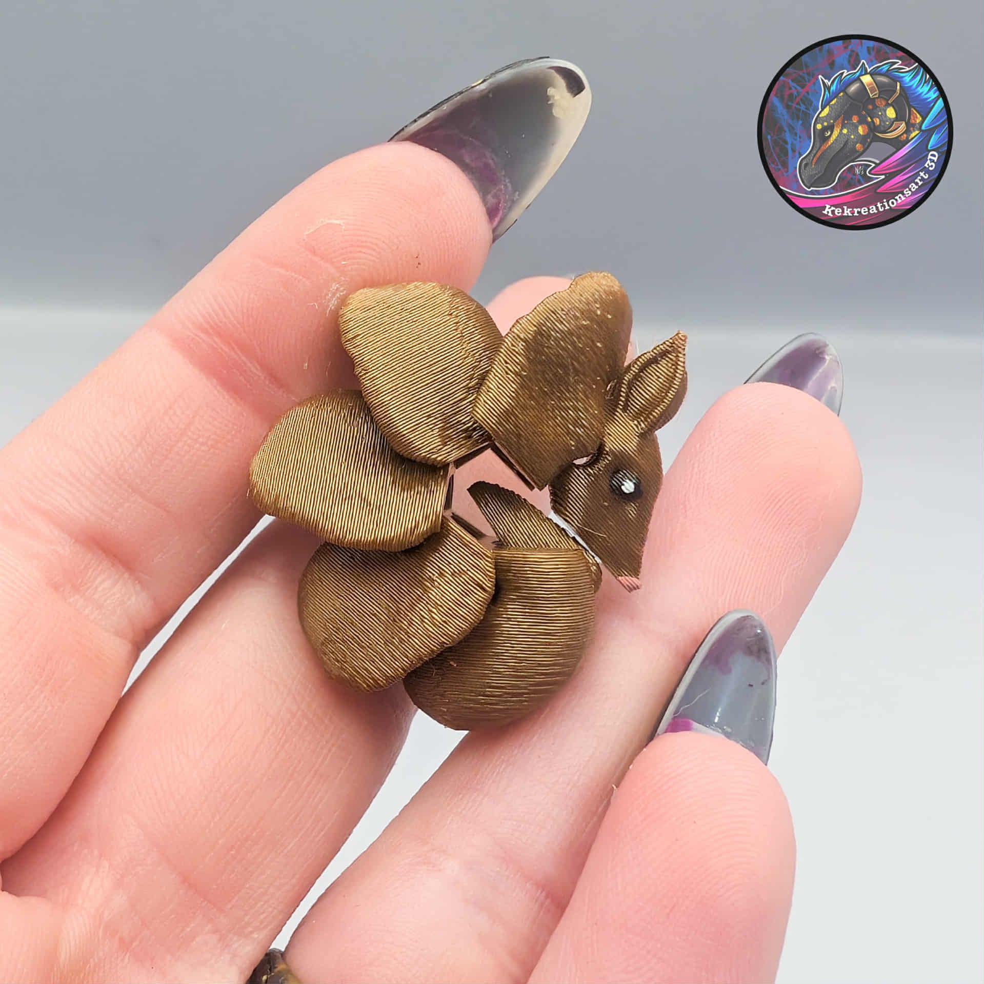 nano flexi armadillo 3d model