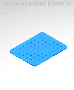 9x7 MU - Small Thread MU - MultiBoard Plate 3d model