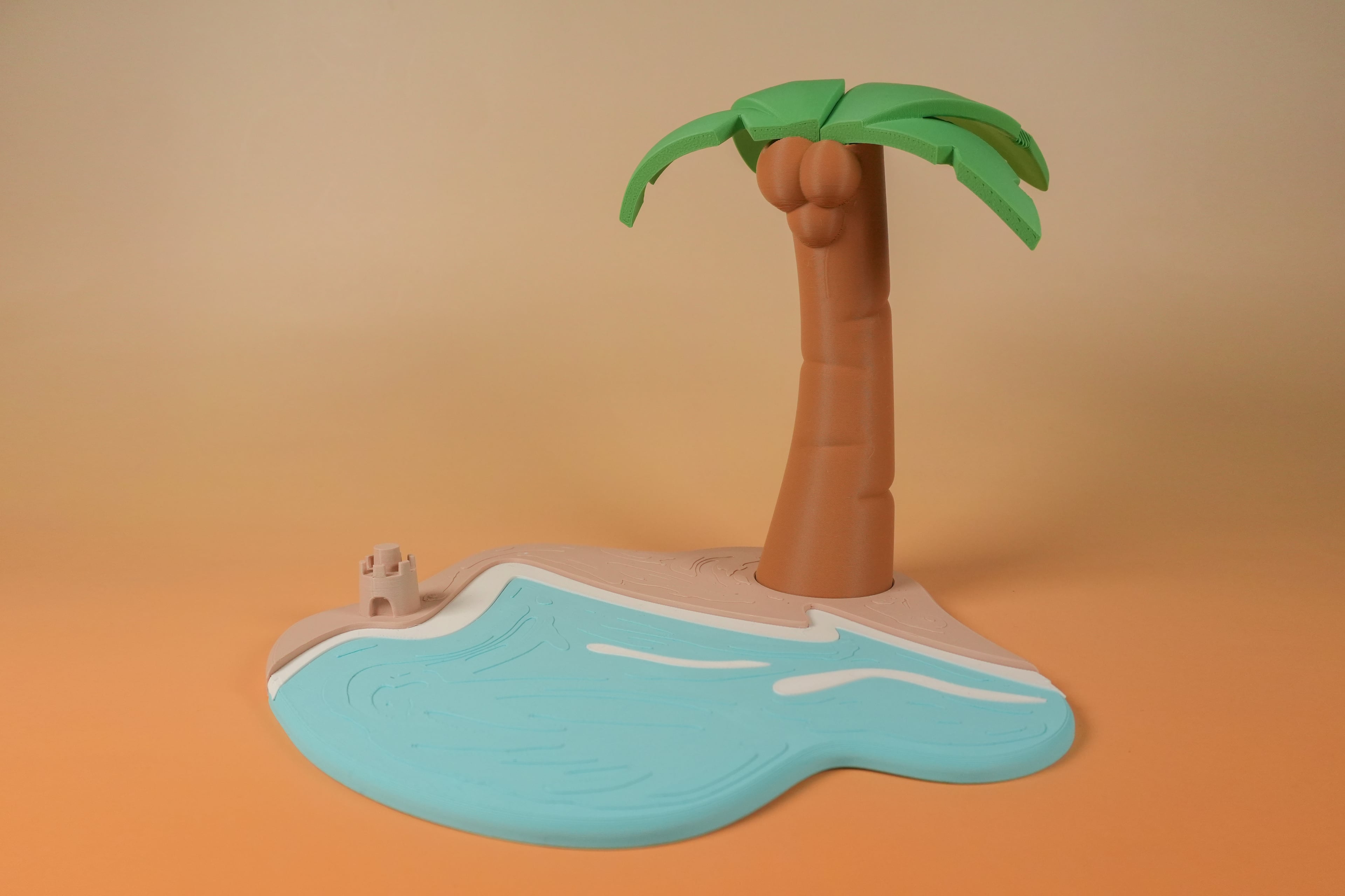 Beach Diorama 3d model