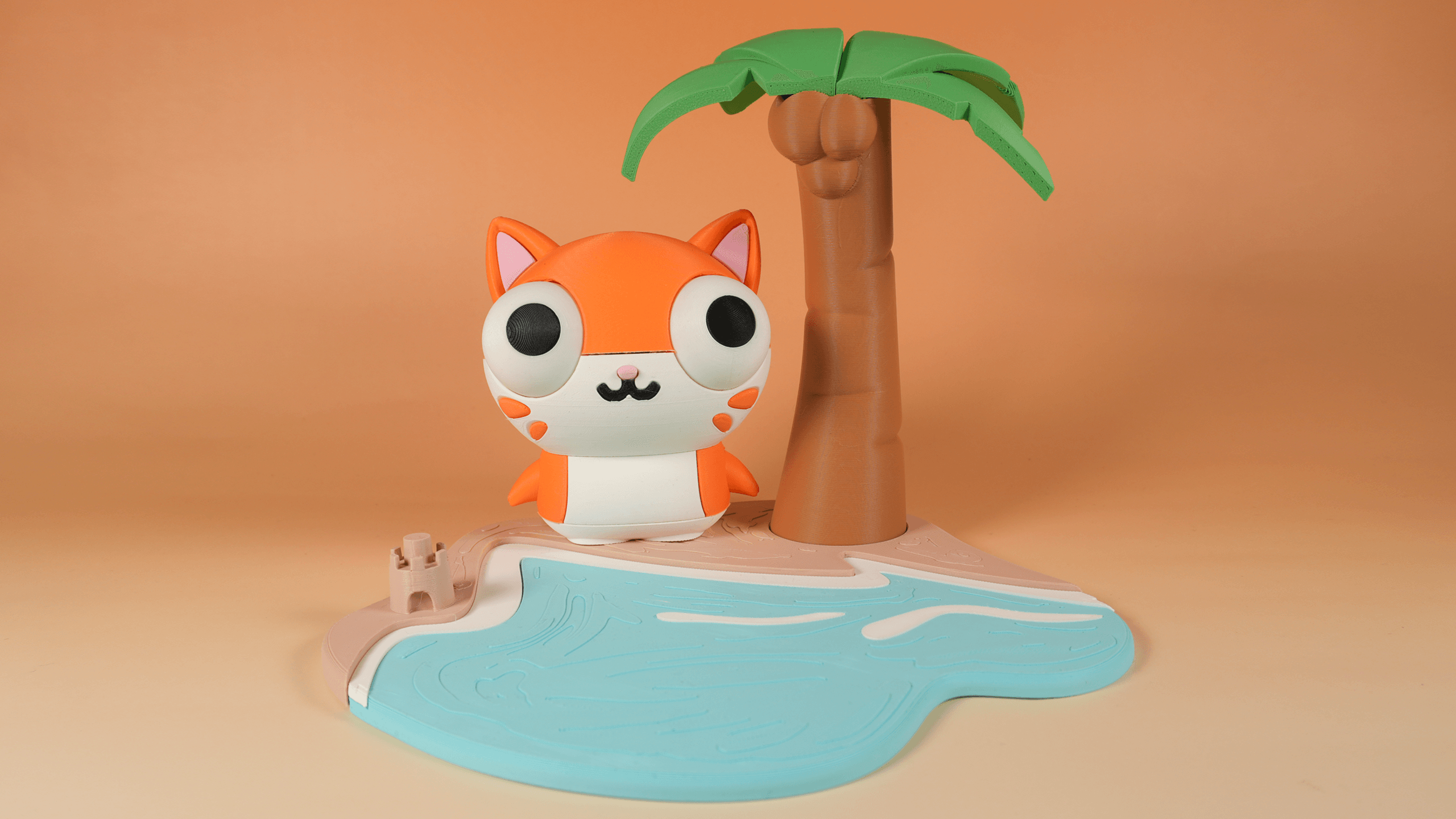 Beach Diorama 3d model