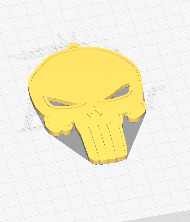PUNISHER - KEYCHAIN 3d model