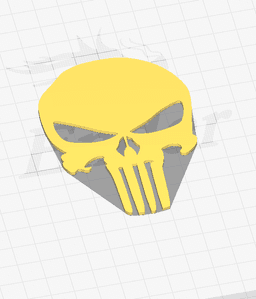 PUNISHER - KEYCHAIN 3d model
