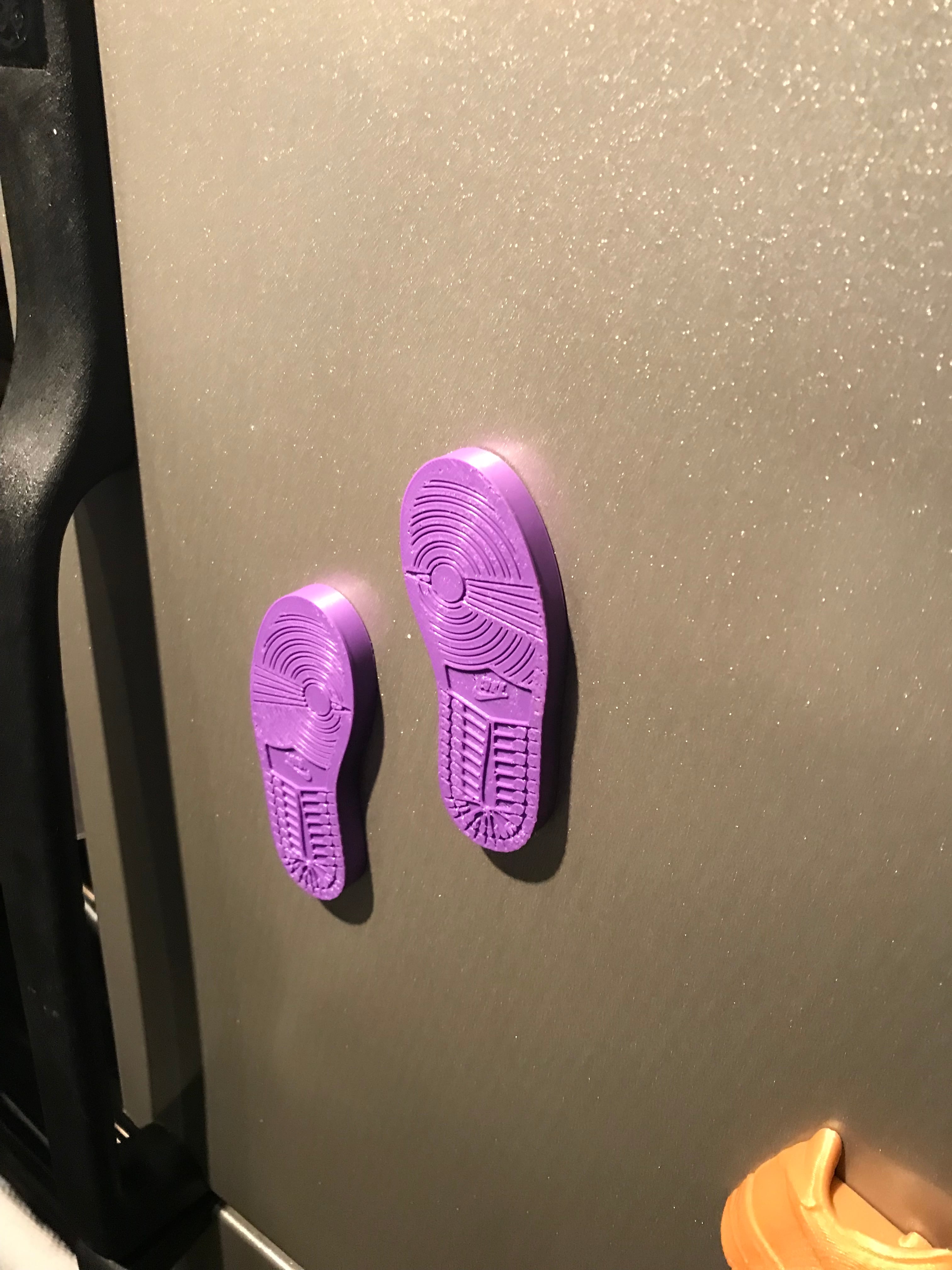 Nike Bottom Shoe Print Fridge Magnet 3d model