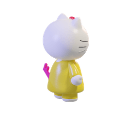Hello Key-ty 3d model