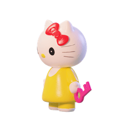 Hello Key-ty 3d model