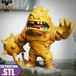 Clayface Chibi STL for 3D Printing ChibiSTL 3DXM 3d model