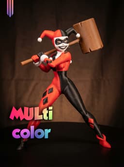 Harley Quinn Figure 3MF | Comics Multi-Color | Dynamic Pose 3d model