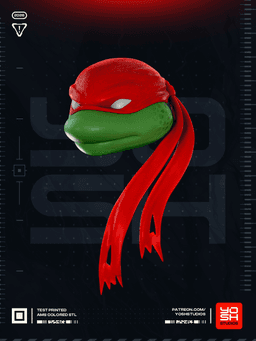 Red Turtle Helmet 3D Printer STL 3d model