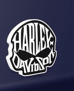 Harley Davidson Skull - LED Strip compatible 3d model