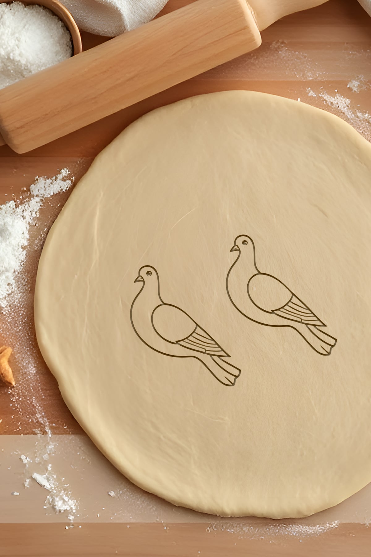 Pigeon Cookie Cutter, Biscuit Cutter 3d model