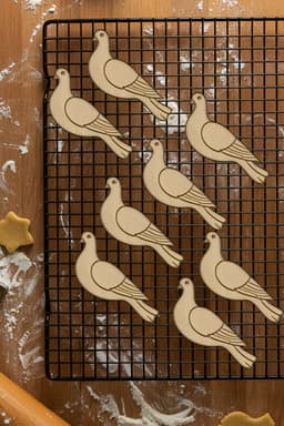 Pigeon Cookie Cutter, Biscuit Cutter 3d model