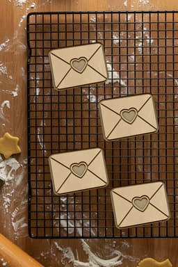 Love Letter Cookie Cutter, Biscuit Cutter 3d model