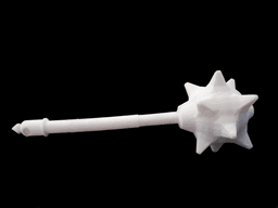 Studded Mace Keychain 3d model