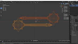 Studded Mace Keychain 3d model