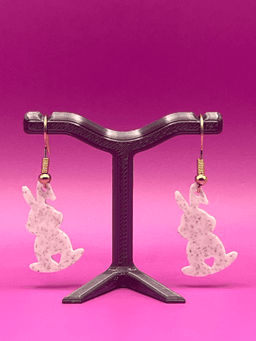 Love Bunny Earrings 3d model