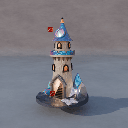 Castle Dice Tower 3d model