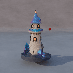 Castle Dice Tower 3d model
