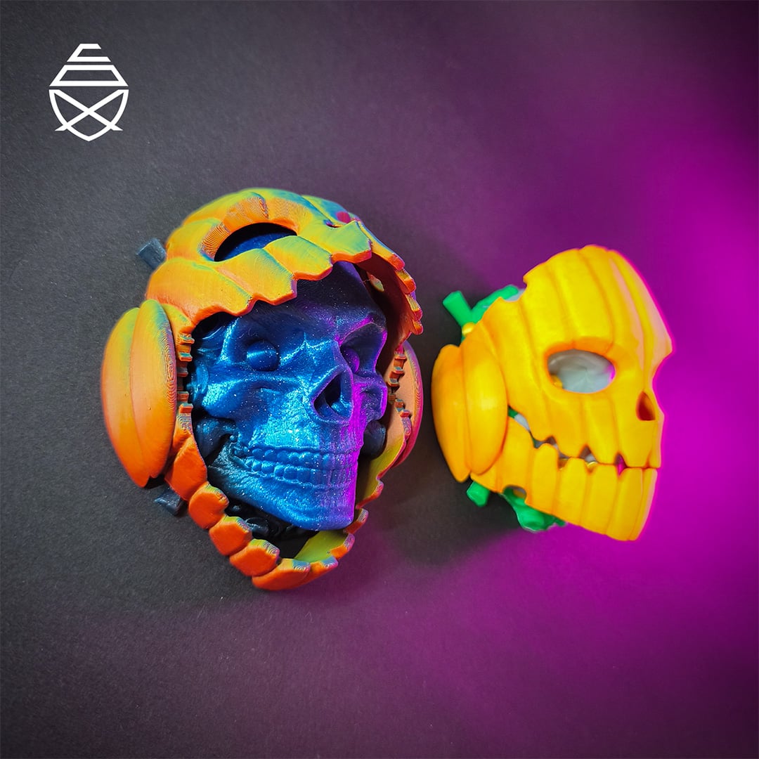 Pumpkin Skull 3d model