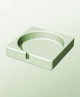 CS128-30-S Stackable slotted bin box module for creative decor 3d model