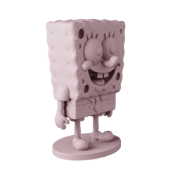 SpongeBob - Free Sample STL Cartoon | Full 8-Character Bundle on Profile 3d model