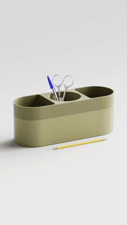 DRIO - Magnetic Desk Organizer - Dot pattern 3d model