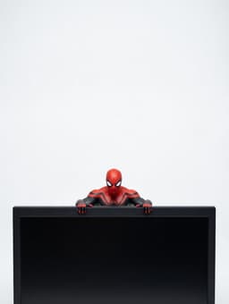 Spider-Man Monitor Hugger – Dynamic Desk Companion 3d model